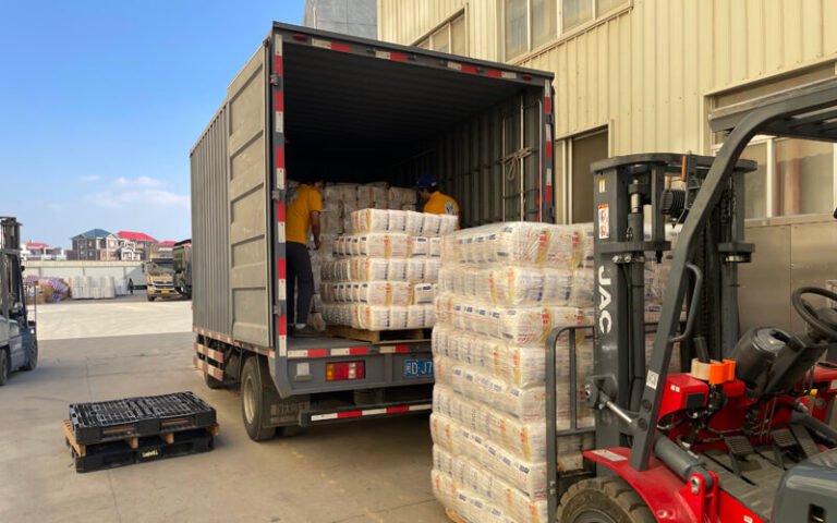 Diapers Loading for shipment